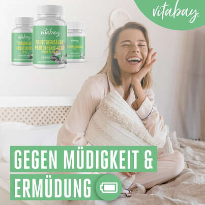 Vitabay Pantothensäure (Vitamin B5) 500 mg Kapseln, A-Nr.: 5878782 - 02