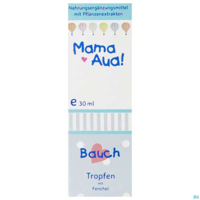 Sie sehen eine Packung Mama-aua Tropfen Bauch 30ml, Produktbild: 01 Mama-aua Tropfen Bauch 30ml, A-Nr.: 3815441 - 01
