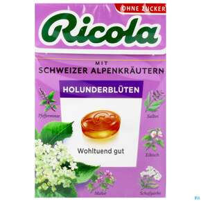 Ricola Zuckerfrei Holunderblueten Box 50g, A-Nr.: 5627502 - 01