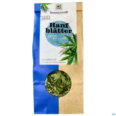 Sie sehen eine Packung Sonnentor Tee/bio Hanfblatt 00902 40g, Produktbild: 01 Sonnentor Tee/bio Hanfblatt 00902 40g, A-Nr.: 3388335 - 01