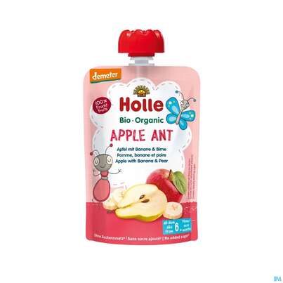 Holle Demeter Bio Fruechtepueree Ab 1 Jahr Apple Ant Apfel/banane/birne 100g, A-Nr.: 5080771 - 01