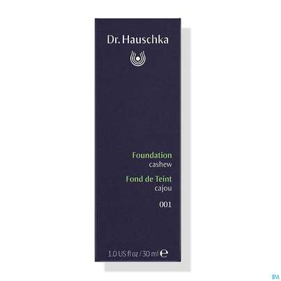 Sie sehen eine Packung Dr. Hauschka Foundation 001 Cashew 30ml, Produktbild: 02 Dr. Hauschka Foundation 001 Cashew 30ml, A-Nr.: 5355073 - 02