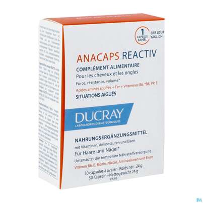 Ducray Anacaps F.d.haar Haarausfall Reactiv/neu 30st, A-Nr.: 5684598 - 02