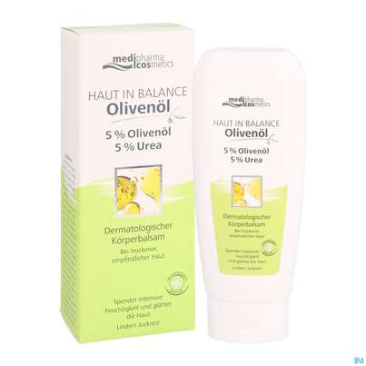 Sie sehen eine Packung Oliven Oel Dr.theiss Haut In Balance Koerperbalsam 5% 200ml, Produktbild: 07 Oliven Oel Dr.theiss Haut In Balance Koerperbalsam 5% 200ml, A-Nr.: 3282720 - 07