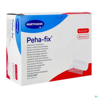 Sie sehen eine Packung Elastische Binden Peha-fix Fixierbinde 4mx 6cm 20st, Produktbild: 03 Elastische Binden Peha-fix Fixierbinde 4mx 6cm 20st, A-Nr.: 4902857 - 03