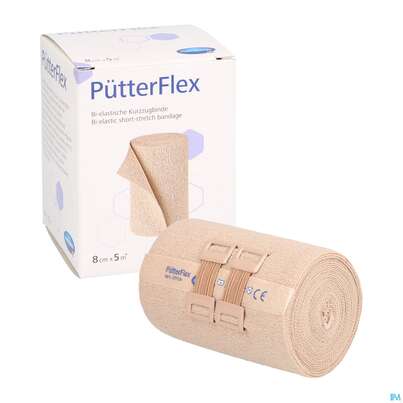 Puetter-verband Flex Kurzzugbinde 8cm 1st, A-Nr.: 3942576 - 06