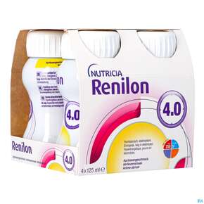 Renilon 125ml Vitalflasche 4.0 Aprikose 4st, A-Nr.: 4119703 - 01