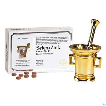 Selen Dragees +zink Vitamin A+b6+c+e 180st, A-Nr.: 4845823 - 01