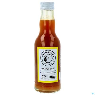 Sie sehen eine Packung Ingwer Sirup -dr.oessler 44% Ingwer +vitamin C 1:16 Verduennung Flasc 0,2l, Produktbild: 01 Ingwer Sirup -dr.oessler 44% Ingwer +vitamin C 1:16 Verduennung Flasc 0,2l, A-Nr.: 5670159 - 01