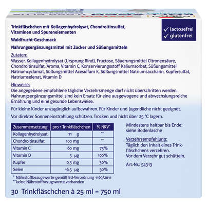 Sie sehen eine Packung Doppelherz system KOLLAGEN 11.000 PLUS, Produktbild: 02 Doppelherz system KOLLAGEN 11.000 PLUS, A-Nr.: 3821192 - 02