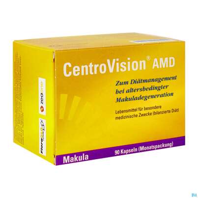 Sie sehen eine Packung Centrovision Kapseln Amd 90st, Produktbild: 02 Centrovision Kapseln Amd 90st, A-Nr.: 5269132 - 02