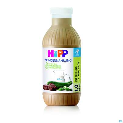 Hipp/sondennahrung Ab 1 Jahr Rind Zuchini-gemuese 1,0 Kcal/ml 0,5l 2611- 12st, A-Nr.: 4353250 - 01