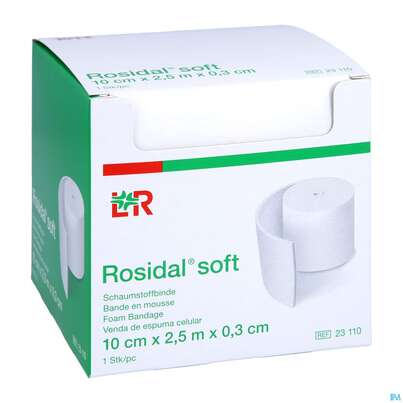 Rosidal Soft Schaumstoffbinde 2,5mx 10cmx 0,3cm 1st, A-Nr.: 2713282 - 02