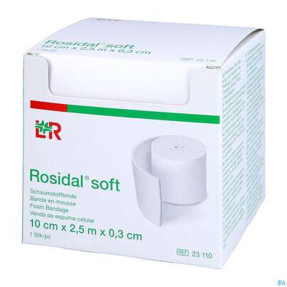 Rosidal Soft Schaumstoffbinde 2,5mx 10cmx 0,3cm 1st, A-Nr.: 2713282 - 03