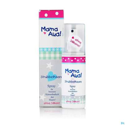 Sie sehen eine Packung Mama-aua Spray Strubbelhaare 100ml, Produktbild: 01 Mama-aua Spray Strubbelhaare 100ml, A-Nr.: 4849258 - 01
