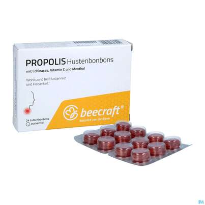 Propolis Hustenbonbons Beecraft Nr 62 24st, A-Nr.: 5715488 - 06