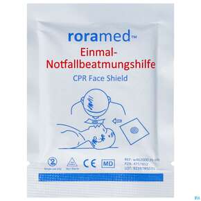 Erste Hilfe Notfallbeatmungstuch Roramed Einmal W4620 1st, A-Nr.: 4757852 - 01