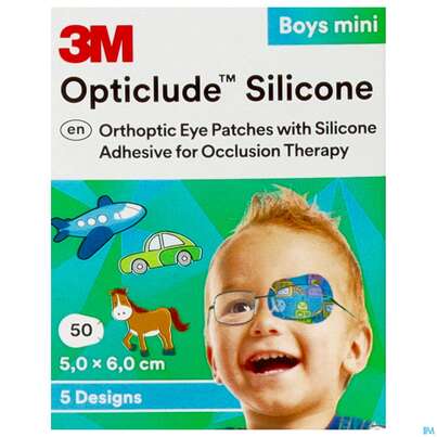 Augenpflaster Opticlude Silicone Boy Mini 5x 6cm 2737pb 50st, A-Nr.: 4531102 - 01