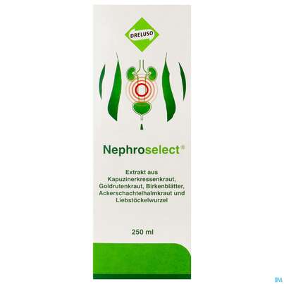 Sie sehen eine Packung Dreluso Nephroselect 250ml, Produktbild: 01 Dreluso Nephroselect 250ml, A-Nr.: 4262903 - 01