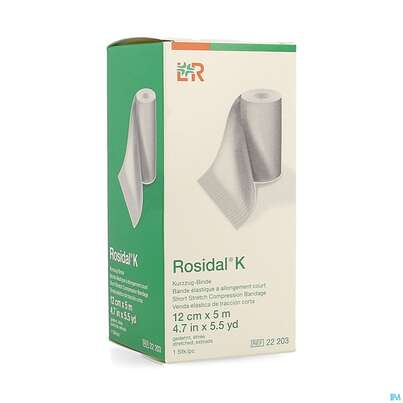 Elastische Binden Rosidal Hautfarben Kraeftig 5mx 12cm 1st, A-Nr.: 0472236 - 02