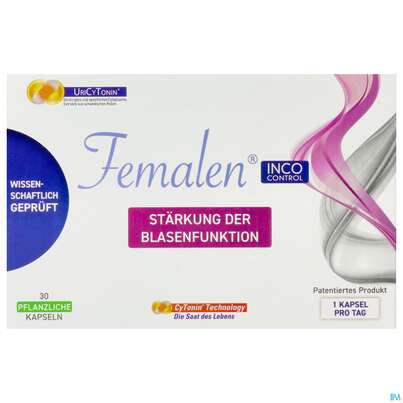 Sie sehen eine Packung Femalen Kapseln Inco Control 30st, Produktbild: 01 Femalen Kapseln Inco Control 30st, A-Nr.: 5836074 - 01