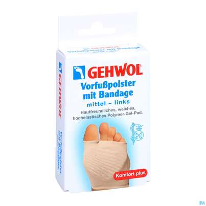 Gehwol Vorfusspolster +bandage Mittel Links Nr.64 1st, A-Nr.: 4853892 - 03