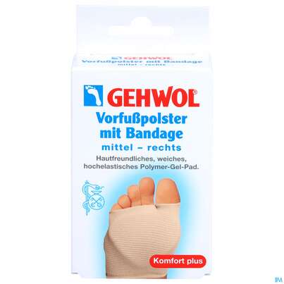 Gehwol Vorfusspolster +bandage Mittel Rechts Nr.64 1st, A-Nr.: 4853886 - 01