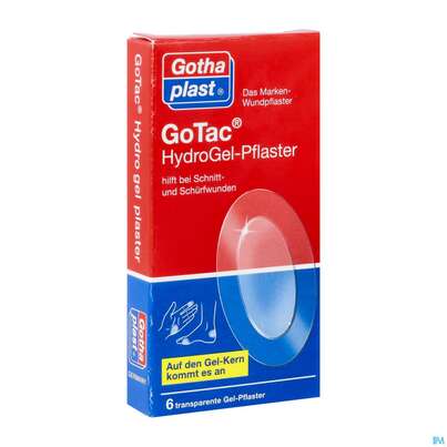 Gotac Hydrogel-pflaster Wasserabweisend Transp. 6st, A-Nr.: 3425993 - 02