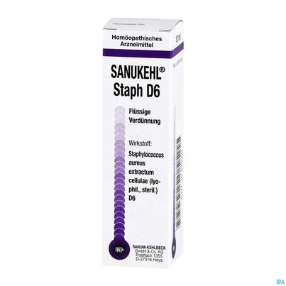 Sanukehl Staph Tropfen D6 10ml, A-Nr.: 2390703 - 02