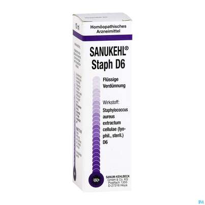 Sanukehl Staph Tropfen D6 10ml, A-Nr.: 2390703 - 03