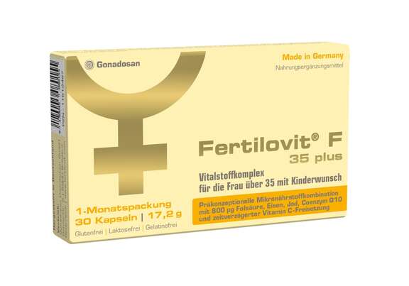 Sie sehen eine Packung Fertilovit F 35plus, Produktbild: 01 Fertilovit F 35plus, A-Nr.: 4435226 - 01