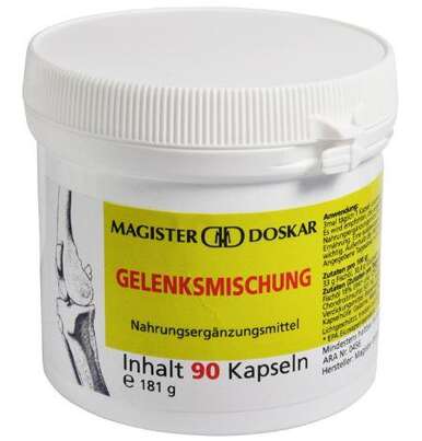 Sie sehen eine Packung Doskar Gelenksmischung 90 Kapseln, Produktbild: 01 Doskar Gelenksmischung 90 Kapseln, A-Nr.: 3702429 - 01