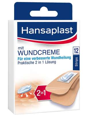 Hansaplast Pflaster mit Wundcreme Strips, A-Nr.: 3273626 - 01