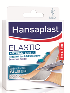 Hansaplast Elastic MED antibakteriell 1m x 8cm, A-Nr.: 2843027 - 01