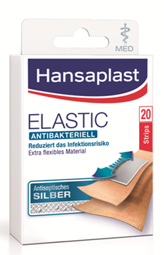 Hansaplast Elastic MED antibakteriell Strips, A-Nr.: 2843033 - 01