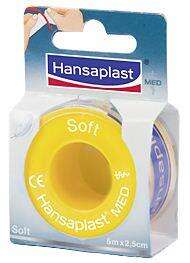 Hansaplast Med Soft Fixierpflaster 5m x 2,5cm, A-Nr.: 3417835 - 01