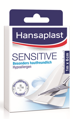 Hansaplast Sensitive 1m x 6cm, A-Nr.: 1632133 - 01