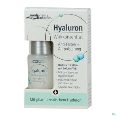 Sie sehen eine Packung Hyaluron Wirkkonzentrat Anti-falten +aufpolstern 13ml, Produktbild: 02 Hyaluron Wirkkonzentrat Anti-falten +aufpolstern 13ml, A-Nr.: 4363484 - 02