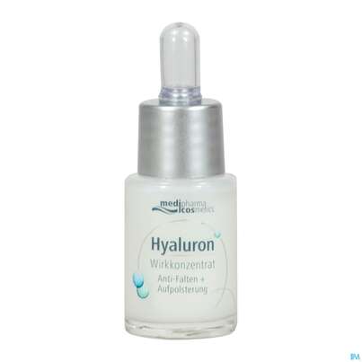 Sie sehen eine Packung Hyaluron Wirkkonzentrat Anti-falten +aufpolstern 13ml, Produktbild: 04 Hyaluron Wirkkonzentrat Anti-falten +aufpolstern 13ml, A-Nr.: 4363484 - 04