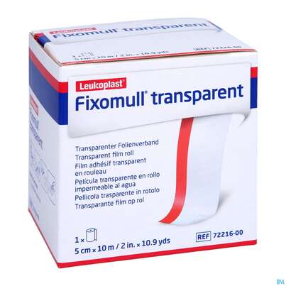 Fixierbinden Fixomull Transparent Fixierverband Wasserfest 10mx 5cm 1st, A-Nr.: 3048220 - 03