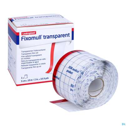 Fixierbinden Fixomull Transparent Fixierverband Wasserfest 10mx 5cm 1st, A-Nr.: 3048220 - 05