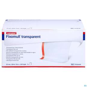 Fixierbinden Fixomull Transparent Fixierverband Wasserfest 10mx15cm 1st, A-Nr.: 3048243 - 01