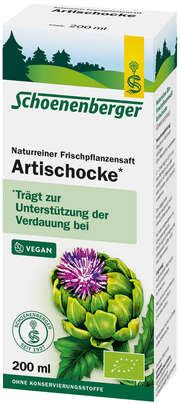 Schoenenberger Bio-Frischpflanzensaft Artischocke, A-Nr.: 2579197 - 01