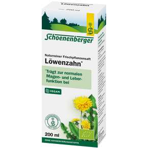 Schoenenberger Bio-Frischpflanzensaft Löwenzahn, A-Nr.: 2579234 - 01