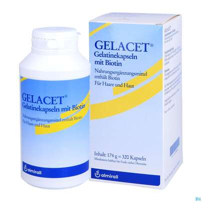 Gelatine Kapseln Gelacet +biotin 320st, A-Nr.: 2810329 - 05