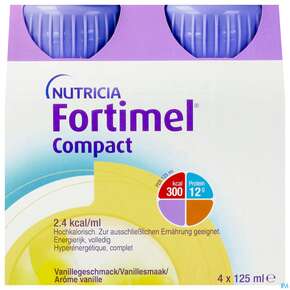 Fortimel/compact/2.4 125ml Vitalflasche Vanille 24st, A-Nr.: 4293996 - 01
