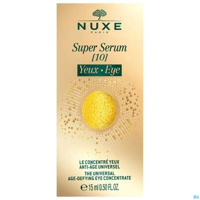 Sie sehen eine Packung Nuxe Super Serum 10 Universell Eye Concentrate Anti-aging 15ml, Produktbild: 02 Nuxe Super Serum 10 Universell Eye Concentrate Anti-aging 15ml, A-Nr.: 5821115 - 02