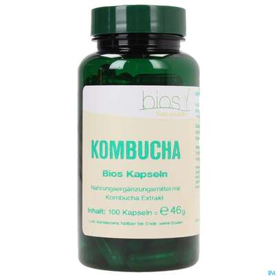 Sie sehen eine Packung Bios Kombucha 100 Kapseln, Produktbild: 02 Bios Kombucha 100 Kapseln, A-Nr.: 3891821 - 02