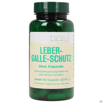 Sie sehen eine Packung Bios Leber-galle-schutz 100 Kapseln, Produktbild: 02 Bios Leber-galle-schutz 100 Kapseln, A-Nr.: 3892068 - 02