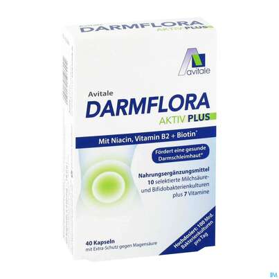 Darmflora Kapseln Aktiv Plus 100mrd. Bakterien +7 Vit 40st, A-Nr.: 5431213 - 01